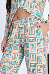 Zivame Buttersoft Knit Poly Pyjama Set - Moonlight Jade — thumbnail 6